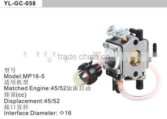 gasoline chainsaw 4500 5200 carburetor