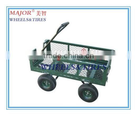 Heavy duty mesh type garden tool cart