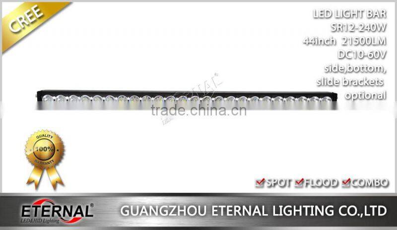 44inch 240W light bar slim high power offroad 4WD racing vehicles led work light bar roof rack lamp