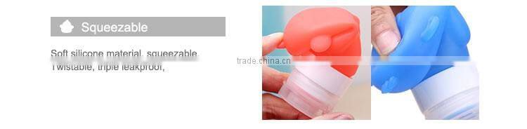 Most popular lovely monkry squeezable silicone travel bottle