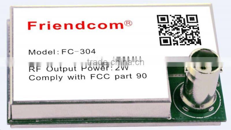 RF radio follows FCC standard of 450-490MHz