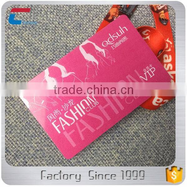 Gold supplier plastic vip member card good service