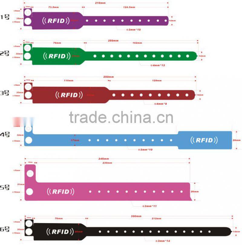 One Time Use NTAG203 NFC Paper Wristband