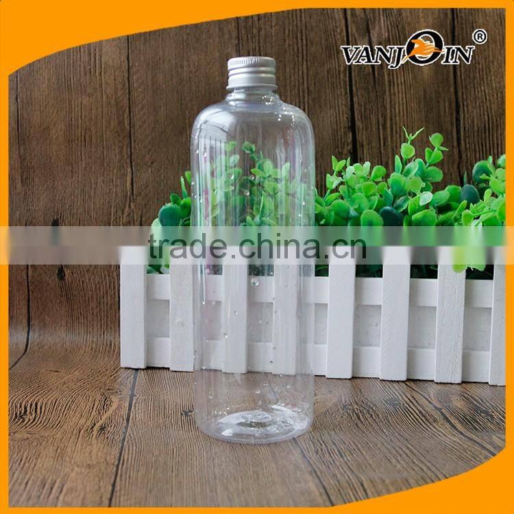 Large 16 Ounce Amber PET Plastic Boston Round Bottles