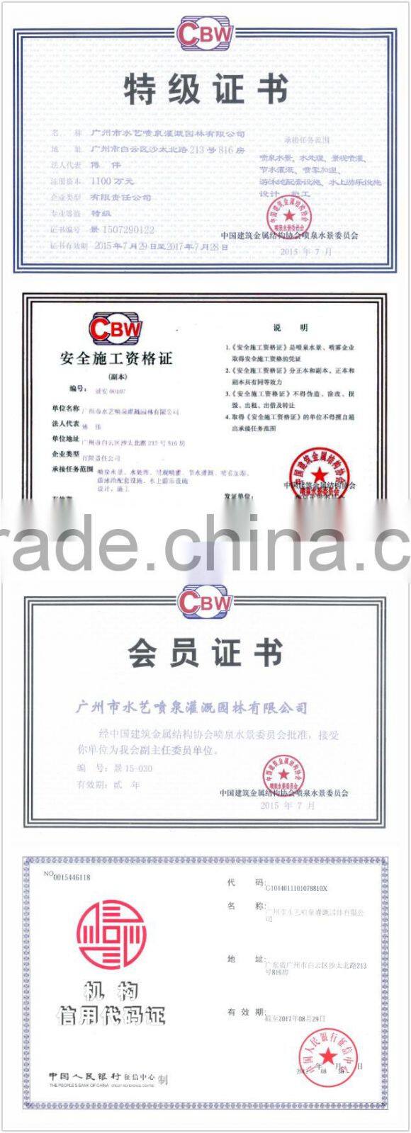 Adjustable Serac nozzle DN50 for colorful music fountain