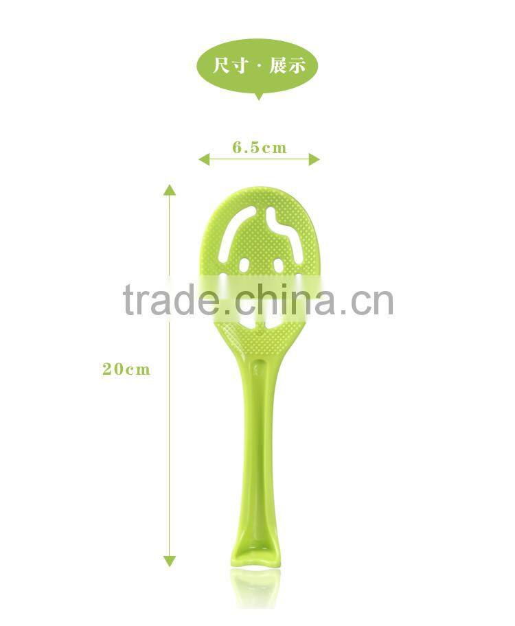 cute smily face designed non-stick standing spoon