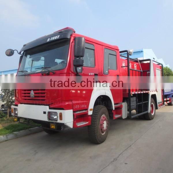 290hp 4*2 SINOTRUK HOWO Forest fire fighting truck 8000L