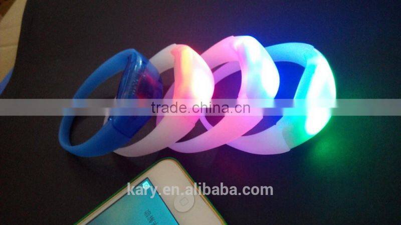 Novelty led party bracelets with on/off switch