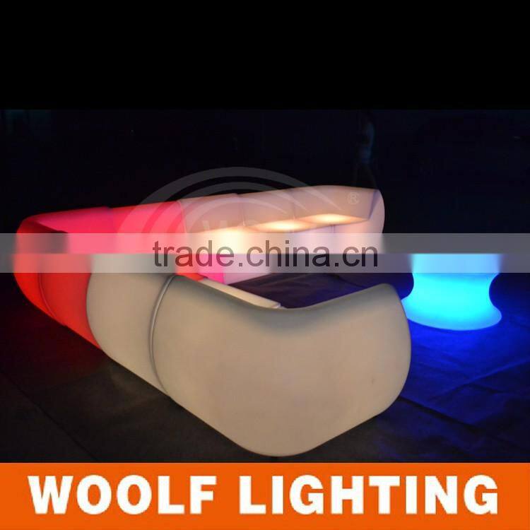 Popular Modern Hotel leisure LED Light Up Sofa Furniture
