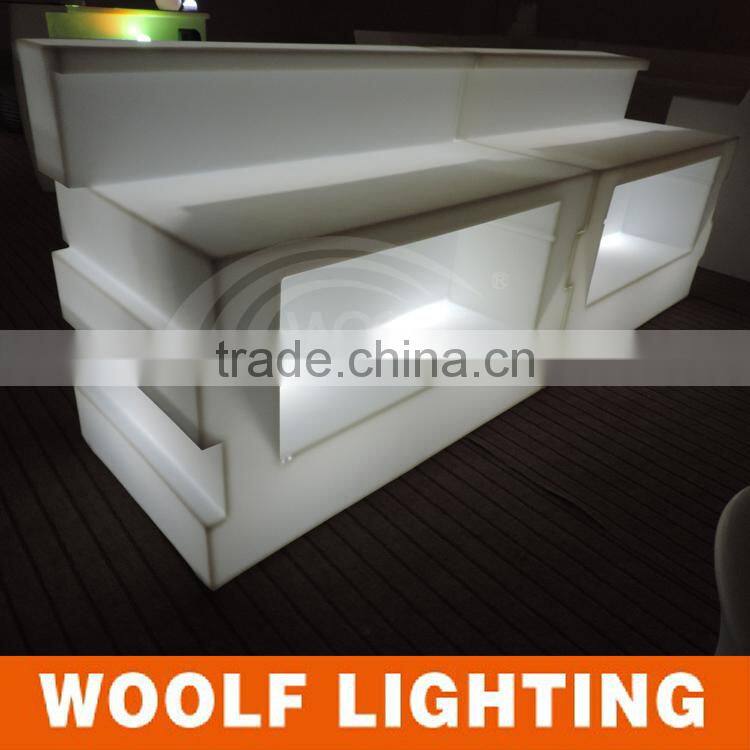 Unique Design LED Light Luminous Color Changing Bar Counter