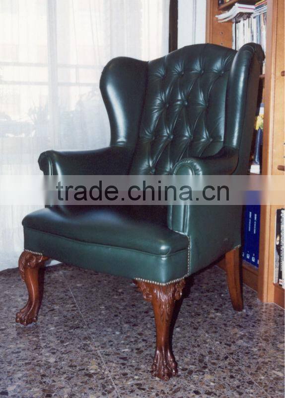 Espana Style Antique Banquet Chair Leather Chair