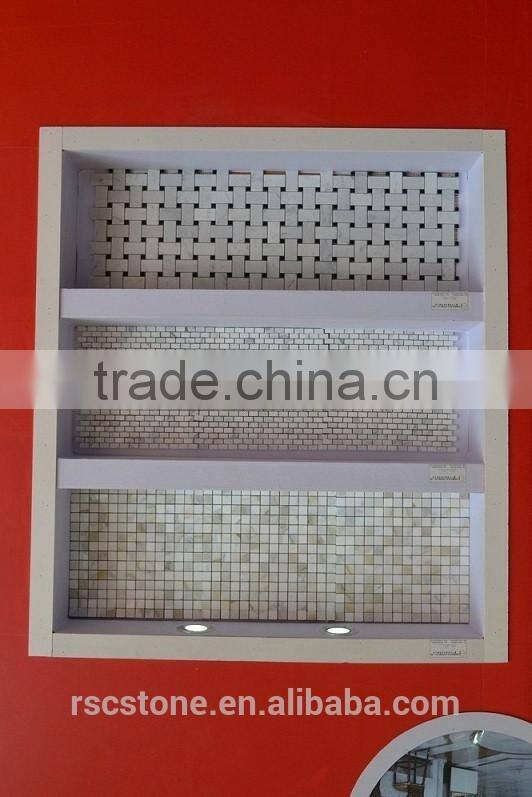 High quality carrara white marble mosaic tile 30x30