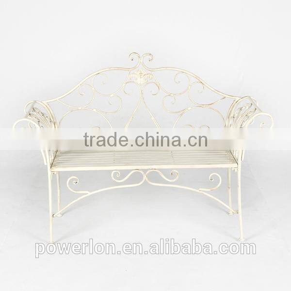 KD Garden Bench Antique Cream Fantastic