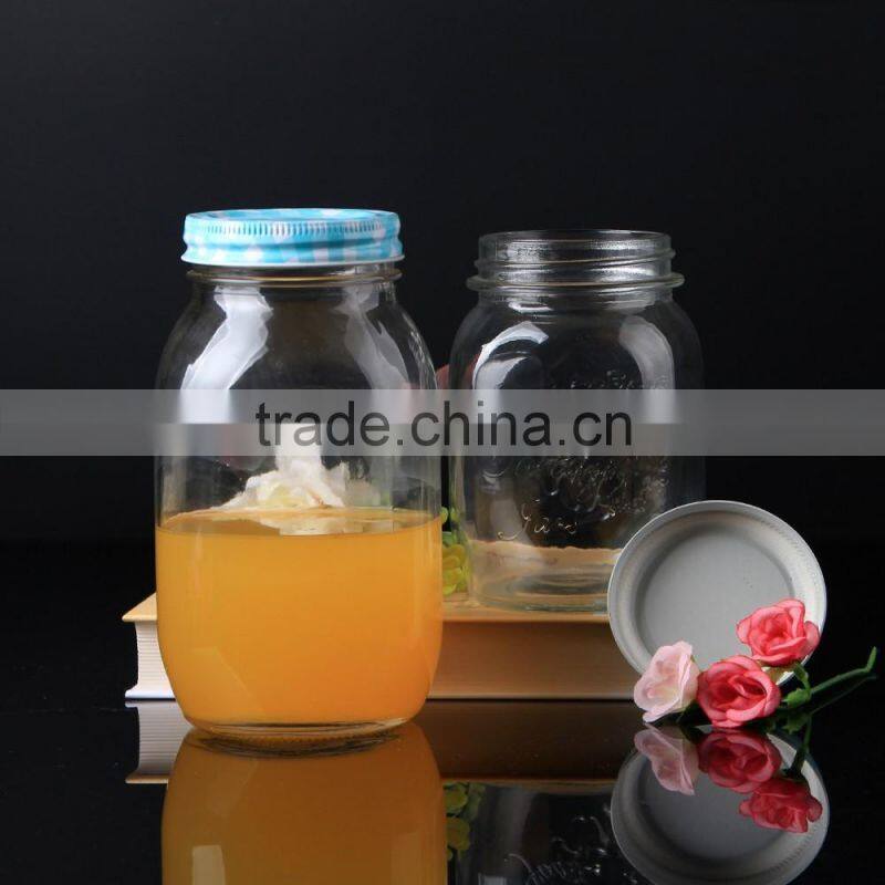 Wholesale market 1000ml 2017 New productslarge glass jar with lid New products launched in China