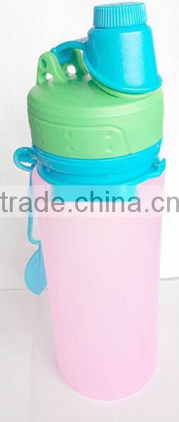 650ml hot sale whole sale factory bottom cheap price fashion and popular food grade Bpa free foldable silicone kettle