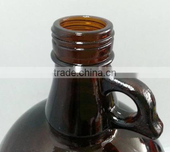 4L Amber Glass Bottle With Handle For Reagent Packing