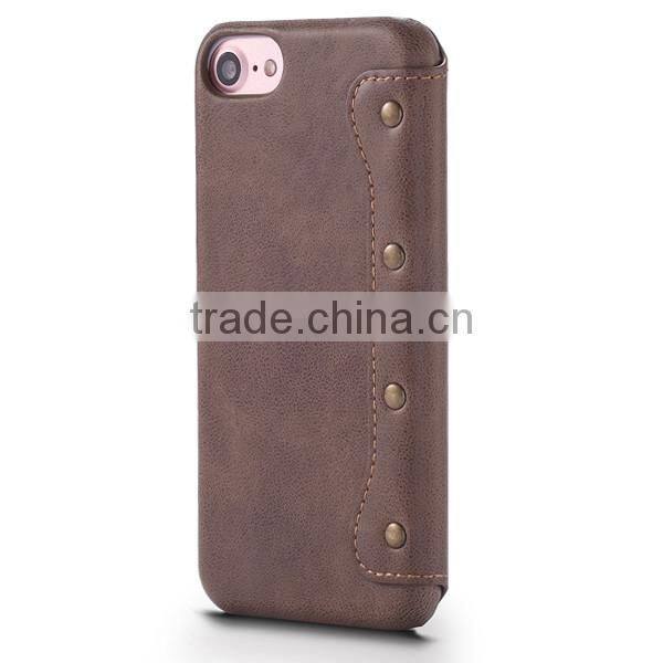 New product wallet flip PU leather mobile phone case for iPhone 7