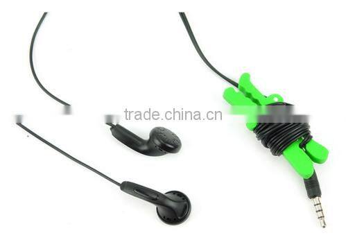 Wholesale Stock Small Order Plastic Crocodile Earphone Cable Winders