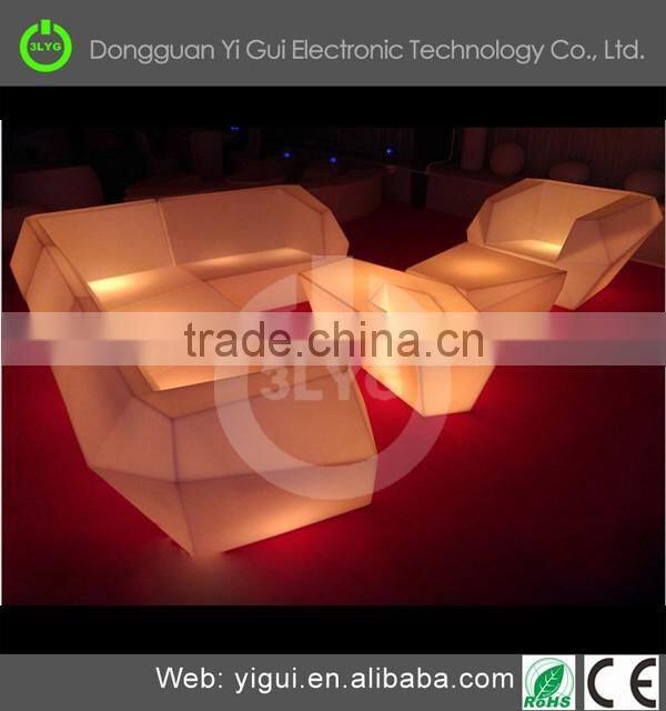 LED Outdoor solar round bar table for wedding, party