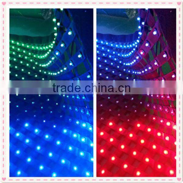 2015 hot sell high brightness led grid curtain / led mesh crtain /curtain led dmx
