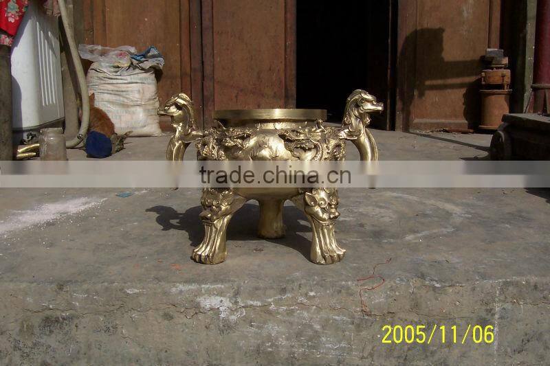 Factory price high quality casting bronze incense burner cast bronze cast brass censer