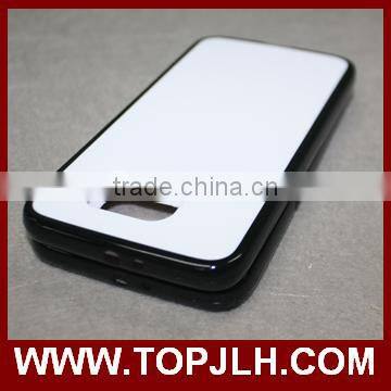 White PC case with TPU Edge uv printing phone case for iphone 6