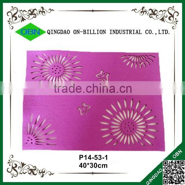 New design colored christmas felt 100 placemat