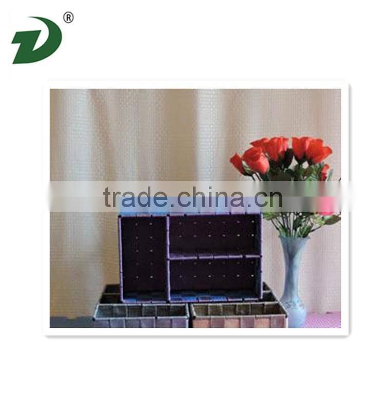 new arrived recycled paper rectangular woven large storage baskets with lids