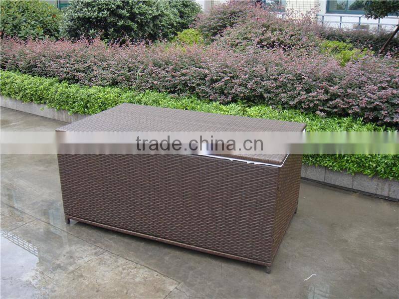 Cheap Alumi Garden PE Rattan Storage Boxs With Air Pump