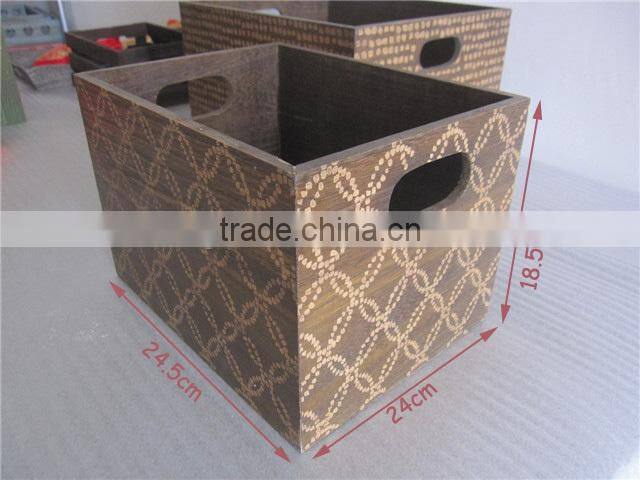 Wholesale engraving customized Wooden Crate For Vegetable Or Fruits