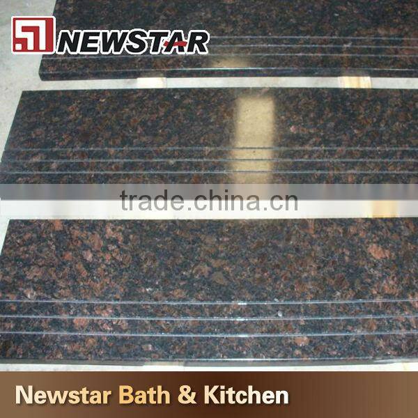 Polished hot sales Chinese granite steps and risers,granite staircase