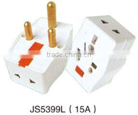 univeral ac power 3-round-pin electrical multi plug adaptor 5399