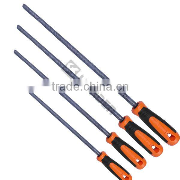 Professional Round Second Cut File With Soft Handle