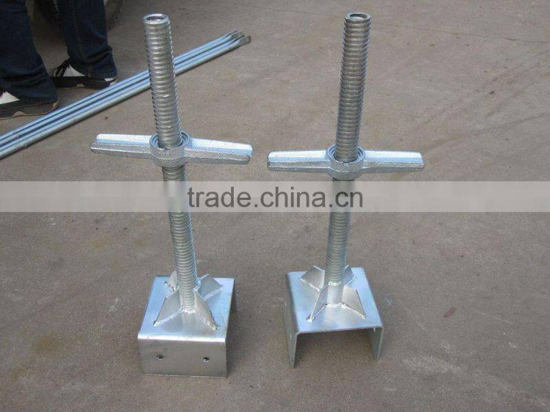 Galvanized U-head Jack scaffold for building construction tools