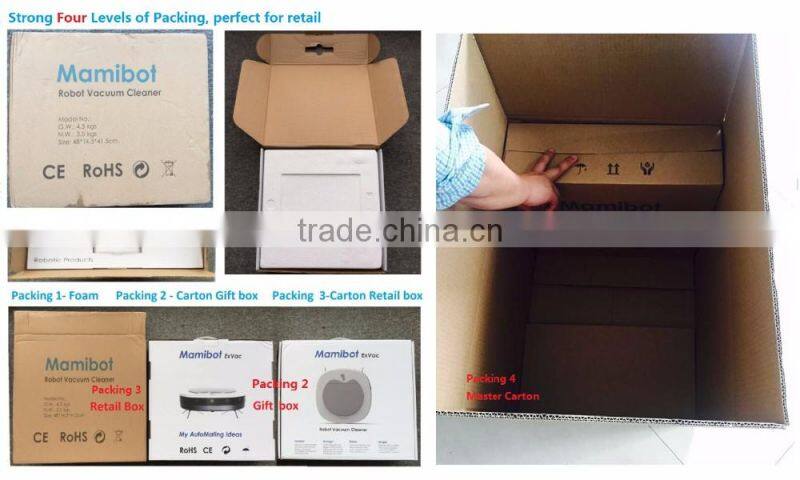 Newest auto Robot Vacuum Cleaner with wet and dry mop remote control