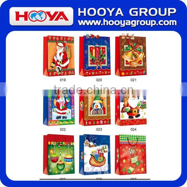 High Quality Decorative Christmas Gift Bag Customized Paper Gift Bag