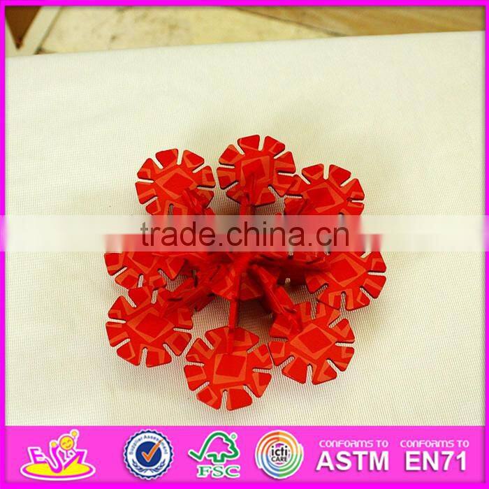 2016 new design children wooden splicing toy, wholesale fashion kids wooden splicing toy W03B055