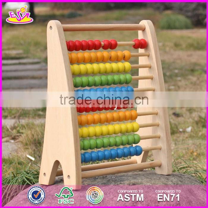 2017 New design children educational abacus wooden counting toy W12A029