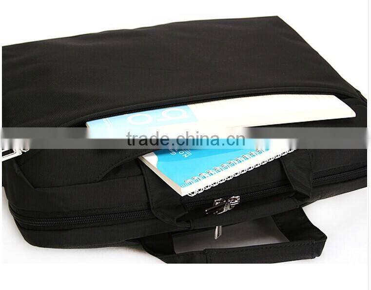 Black lager capacity 15'' laptop computer bag for teens