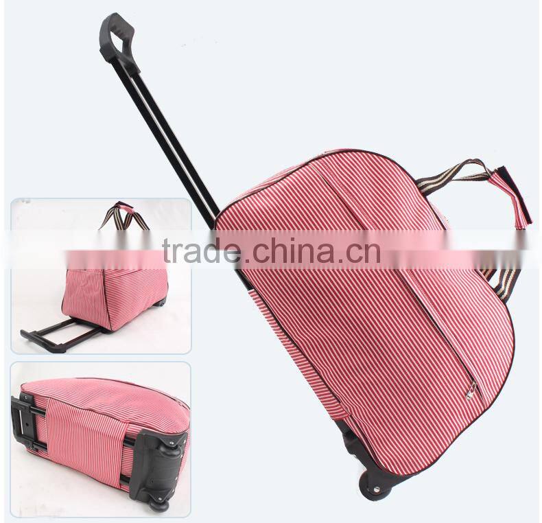 Multi-function fashion trolly duffel travel bag