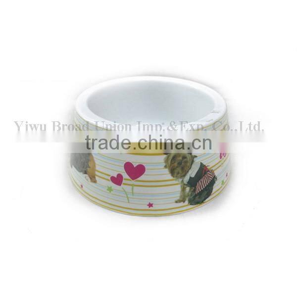 Mini Round Dog Bowl Plastic