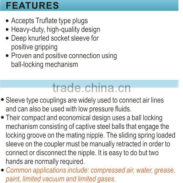 Top Quality Best Price Air Coupler Types SUT1-2PH