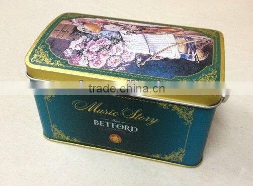 Christmas Metal Music Tin, Music Box