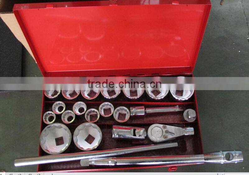 Y03071 21PCS 1"DR 30-80mm Box socket set