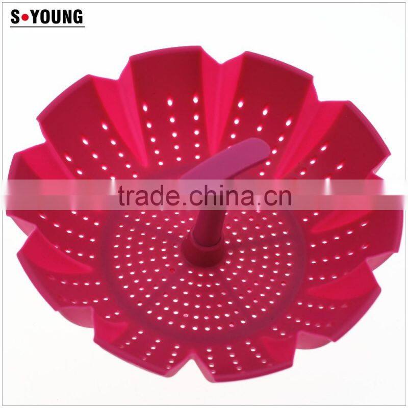 11002 silicone Foldable Vegetable Steamer filter