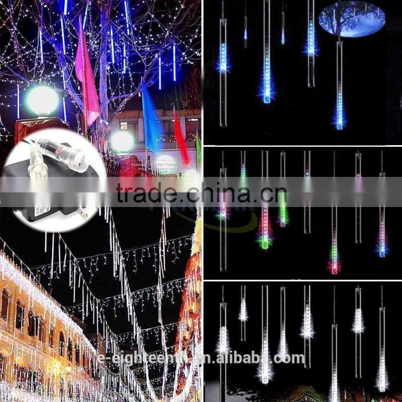 2016 new arrival 30CM Meteor Shower Rain Tubes LED Christmas Light Wedding Party Snowfall Tree Garden Xmas String Light Outdoor