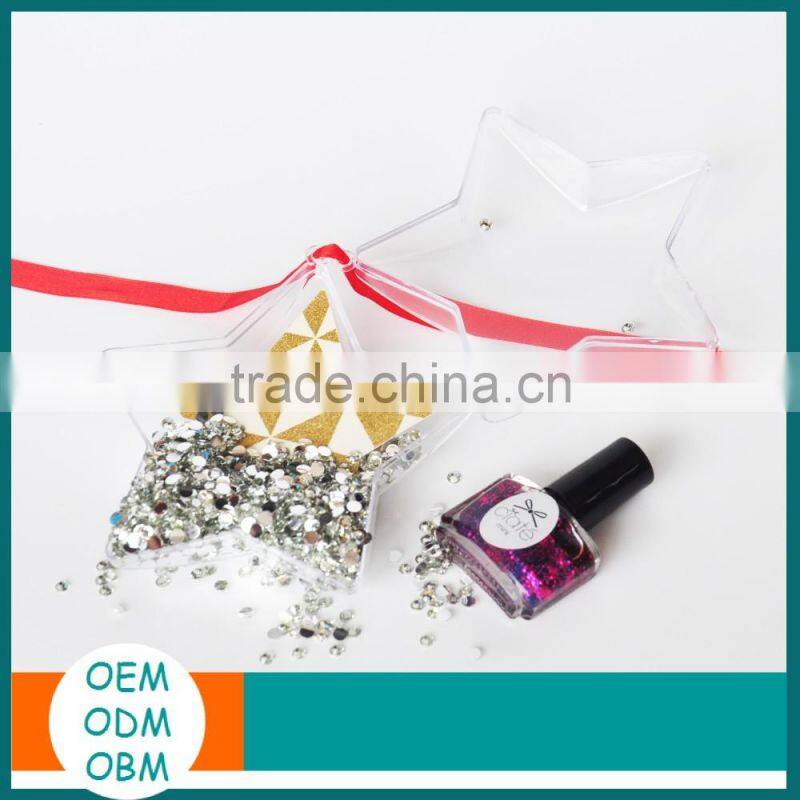 Summer Hottest Clear Plastic Christmas Star Balls