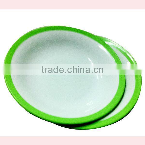 Large Size Colors Microwave Safe Reusable Hard Plastic Plates