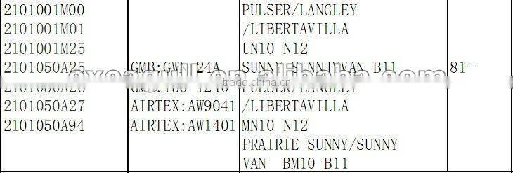 high quality 2101001M00 auto water pump