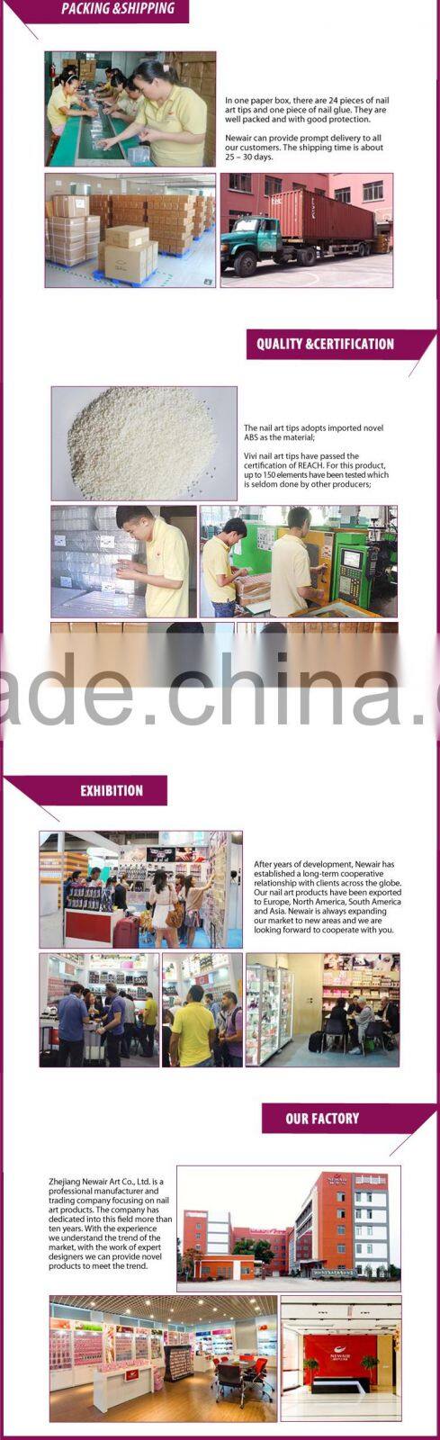 Artificial nails tips wholesale french free false nails